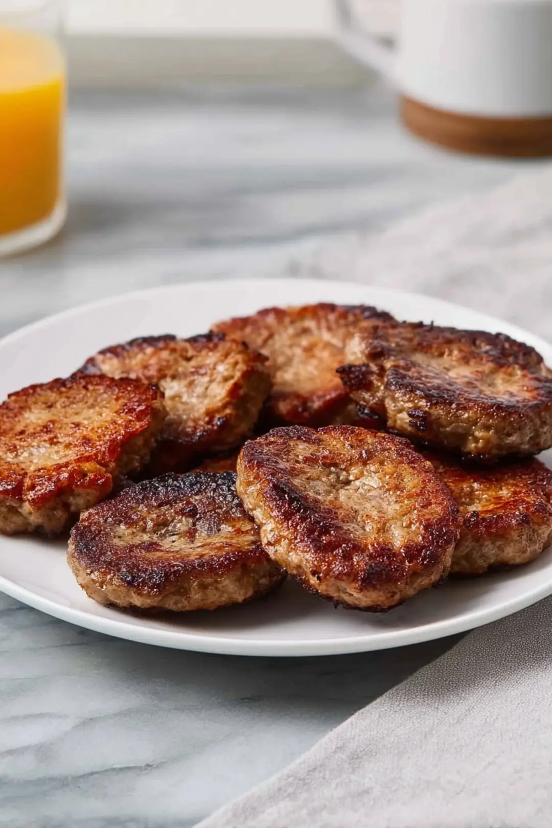 Air fryer sausage patties