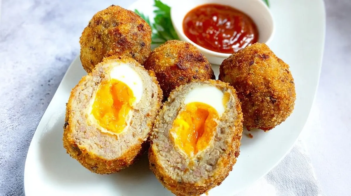 Air fryer scotch eggs