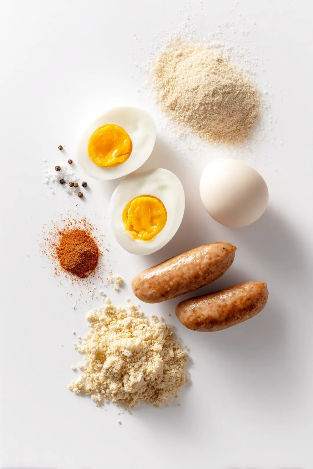 Air fryer scotch eggs - ingredients