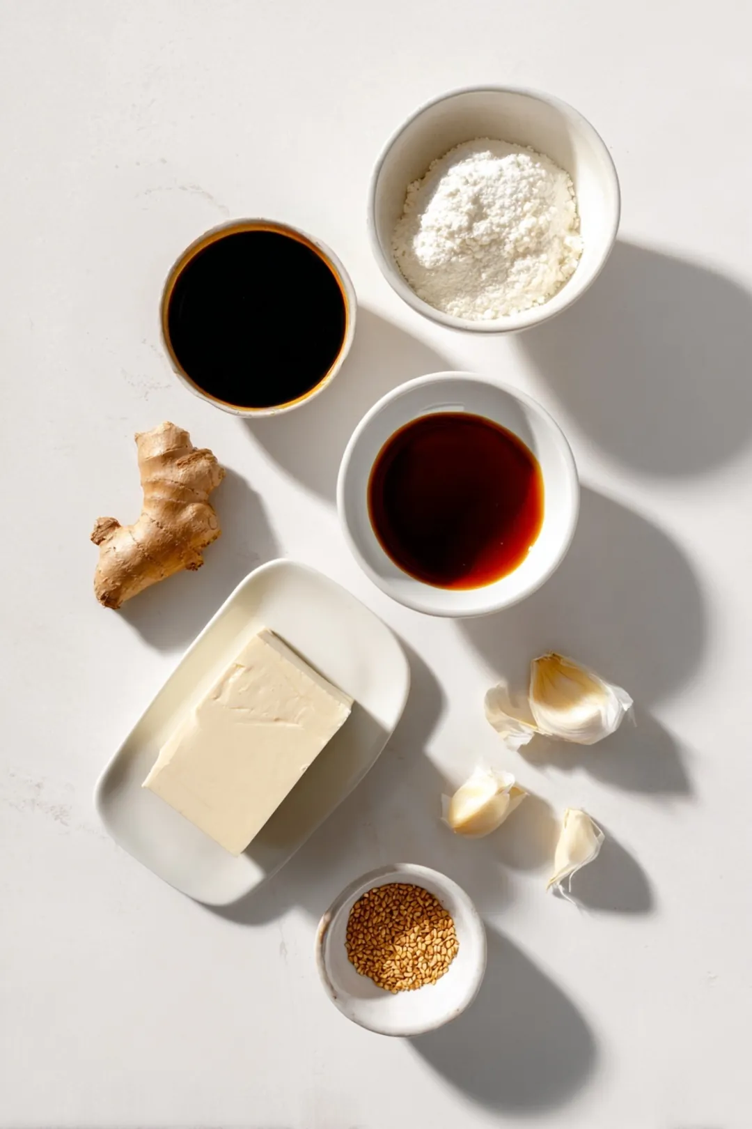 Air fryer sesame tofu batons - ingredients