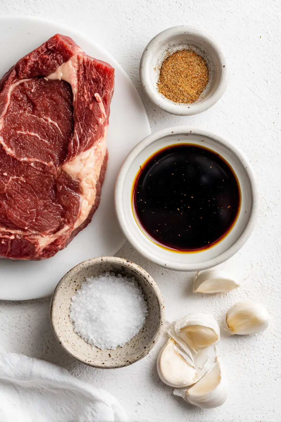 Air fryer sirloin steak bites recipe - ingredients