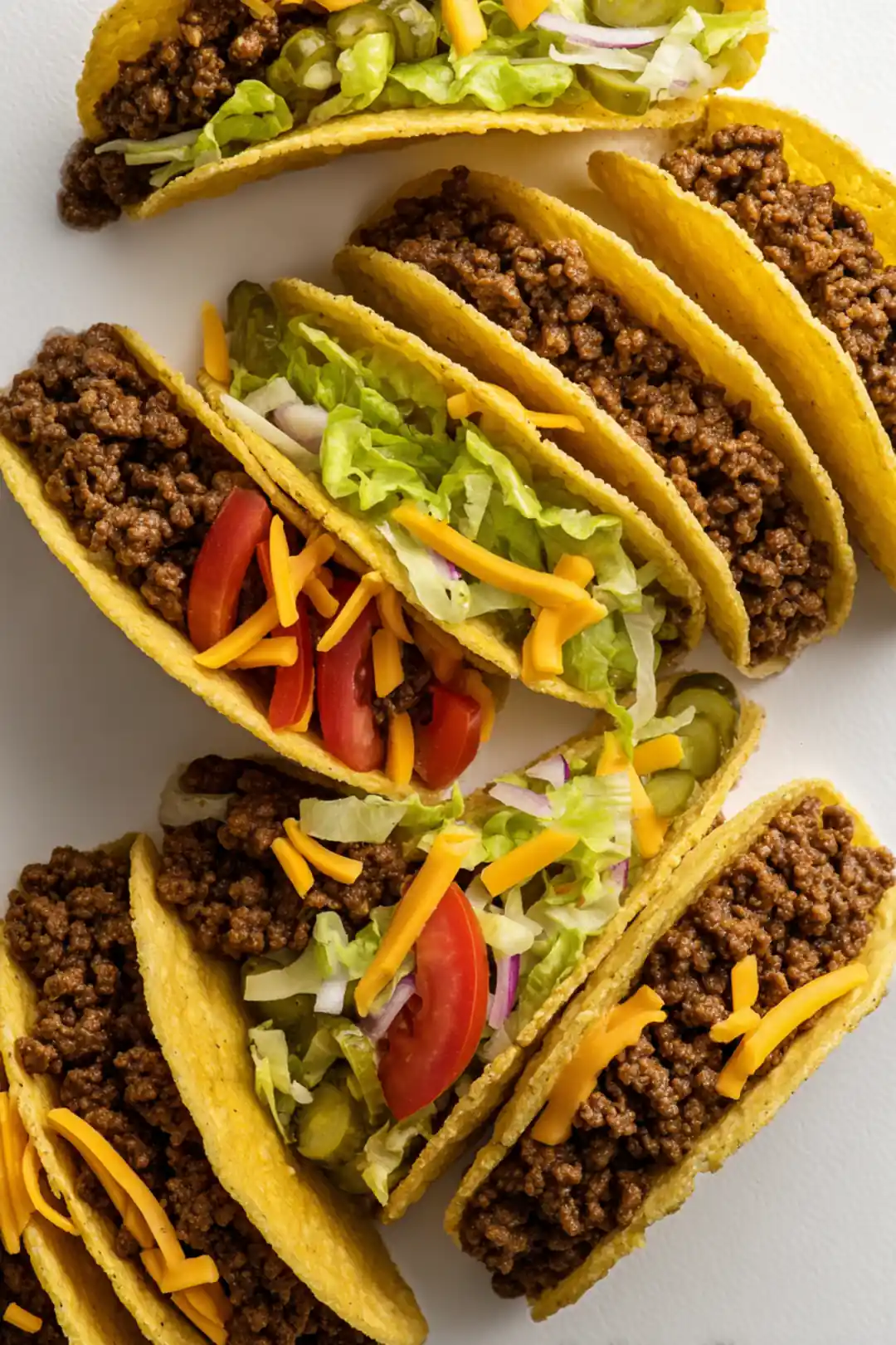 Air fryer smash burger tacos - ingredients