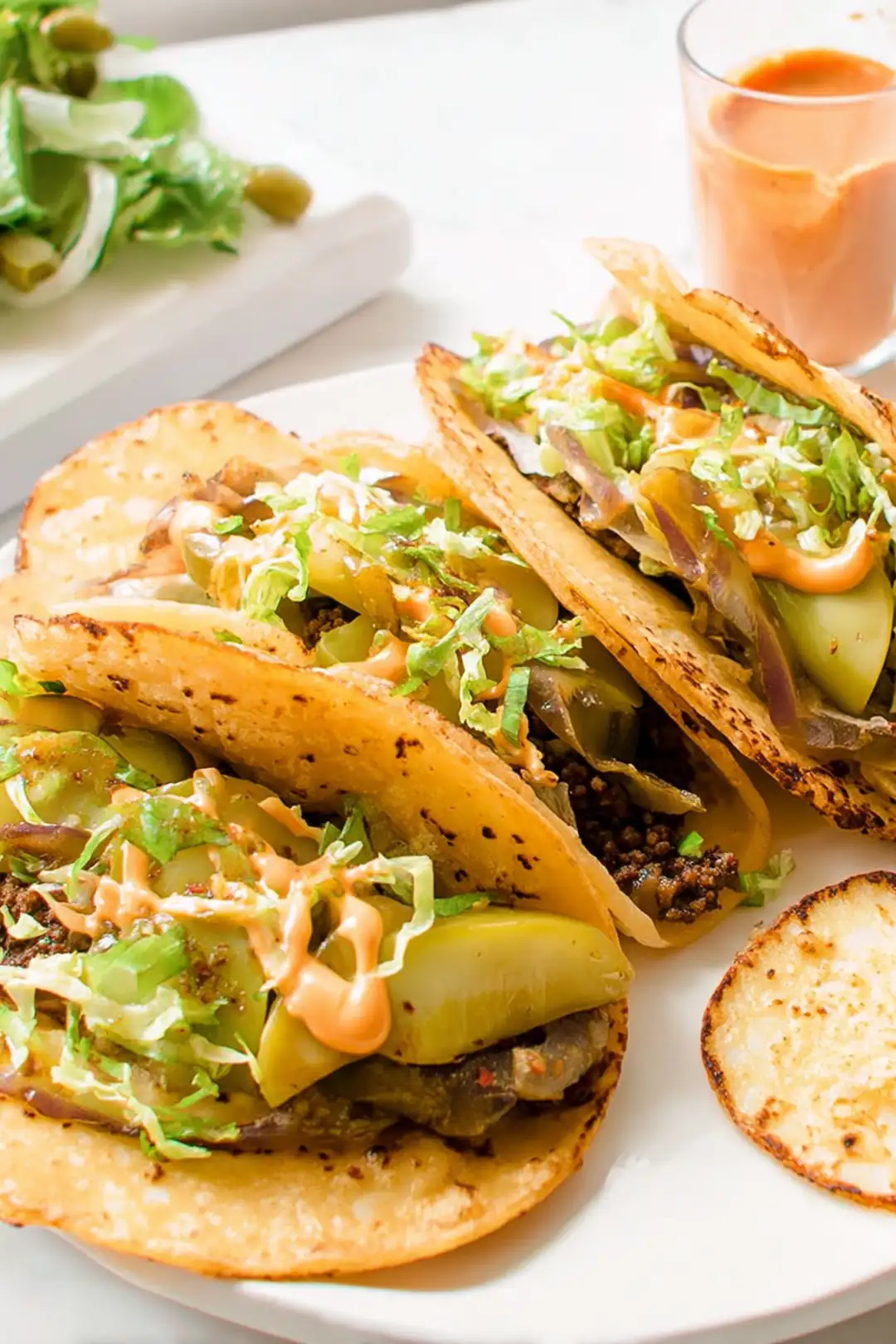 Air fryer smash tacos no grease hack