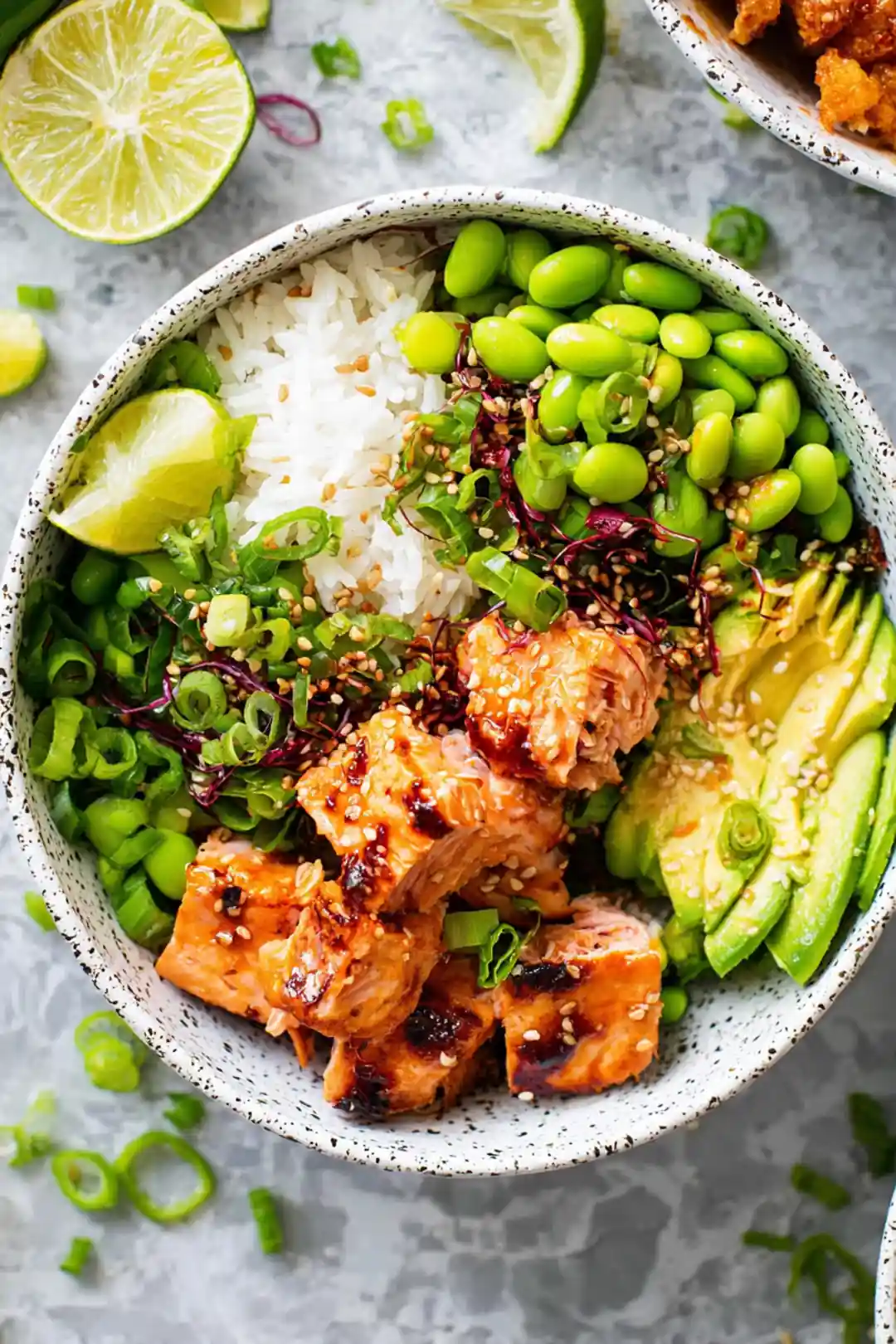 Air Fryer Viral Salmon Rice Bowl