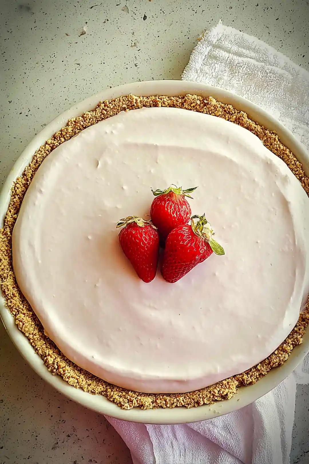 Air fryer yogurt pie