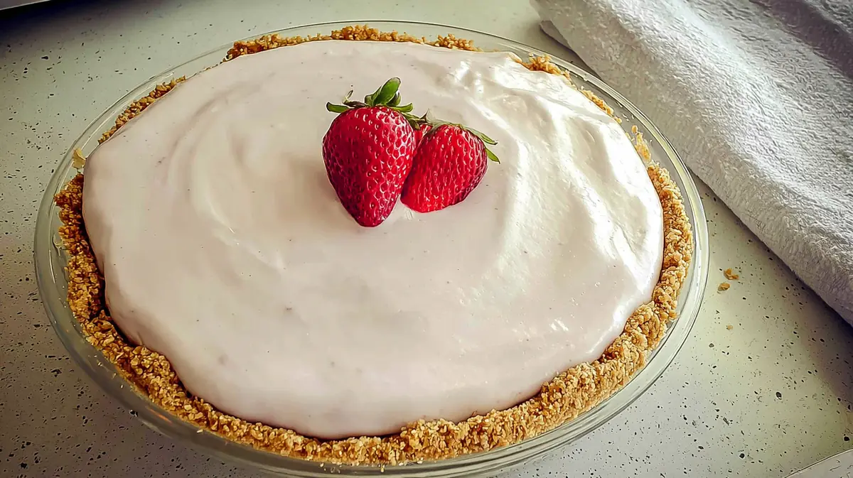 Air fryer yogurt pie