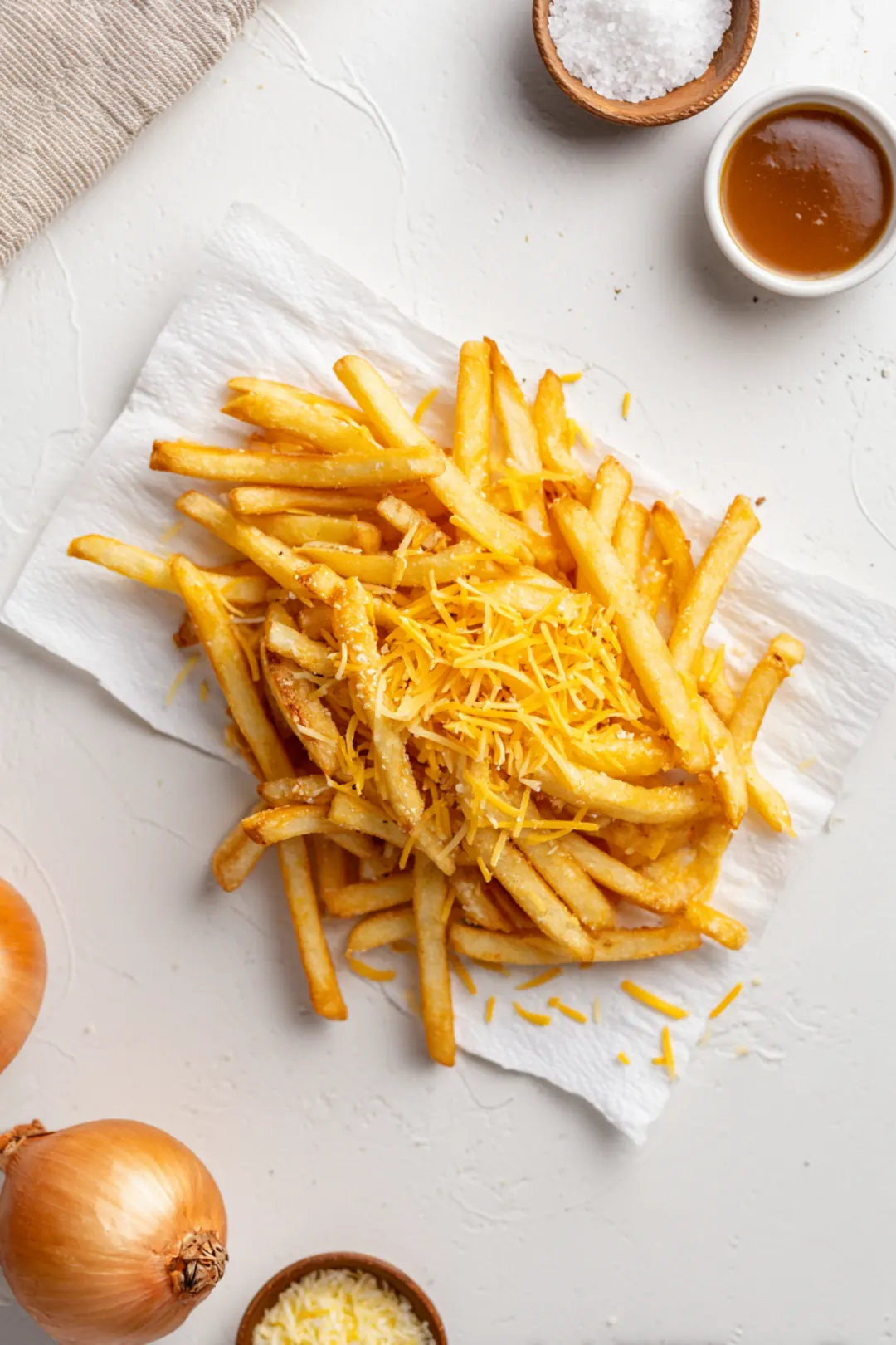Animal style fries air fryer - ingredients