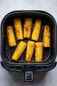 Arrange corn ribs in air fryer basket and cook for 20 minutes