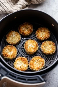 Arrange pickle slices in air fryer