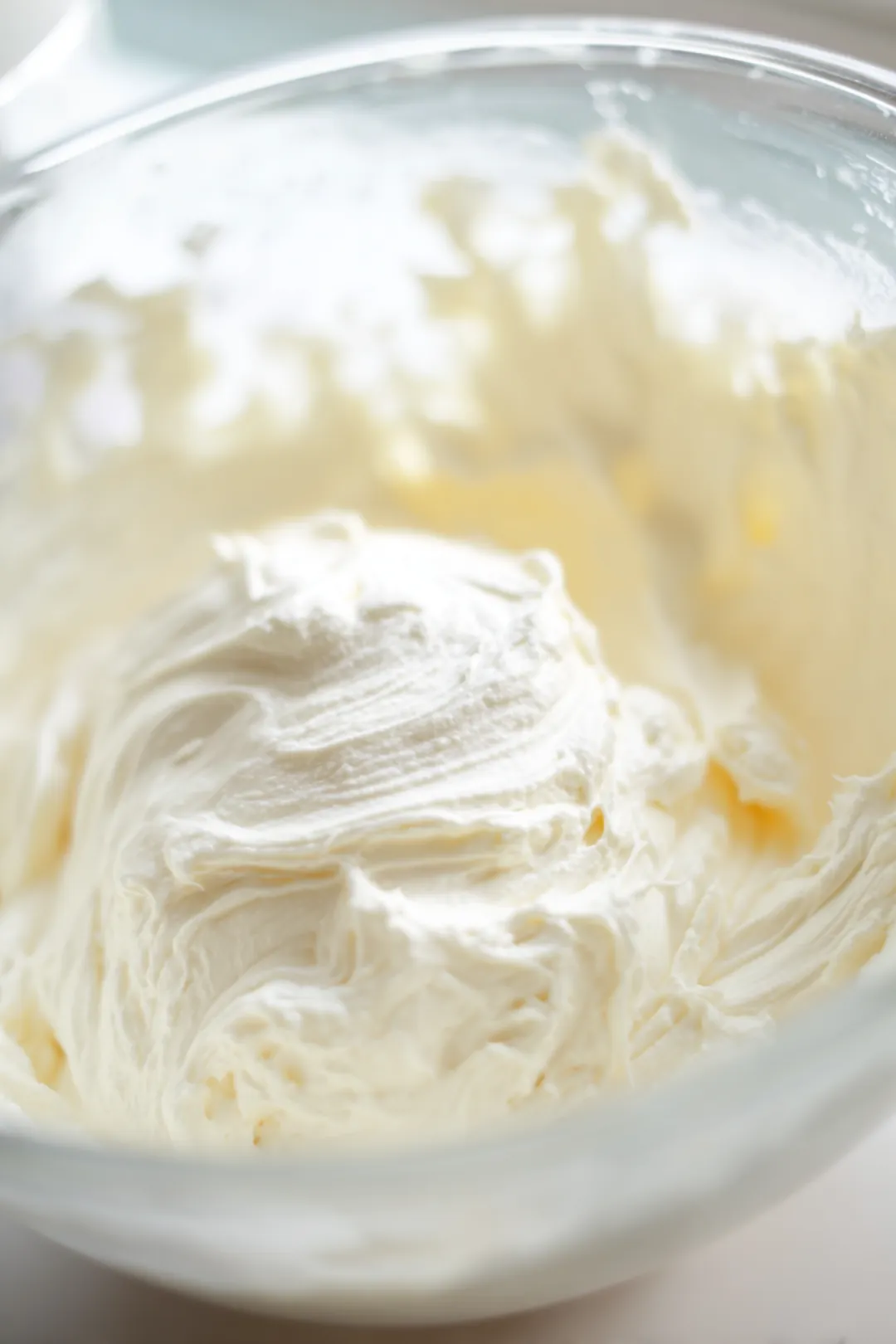 Combine cream cheese and sugar in a bowl