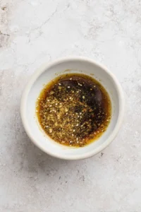 Combine soy sauce, honey, garlic powder, and onion powder to create the marinade