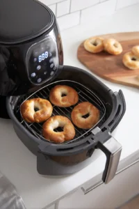 Cook the bagels for 8 minutes and check halfway through
