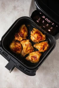 Cook the chicken tenders in the air fryer
