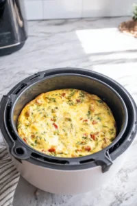 Cook the mixture in an air fryer at 320 degrees Fahrenheit for 25 minutes