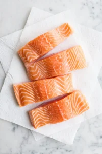 Cook the salmon bites until they're done and crispy