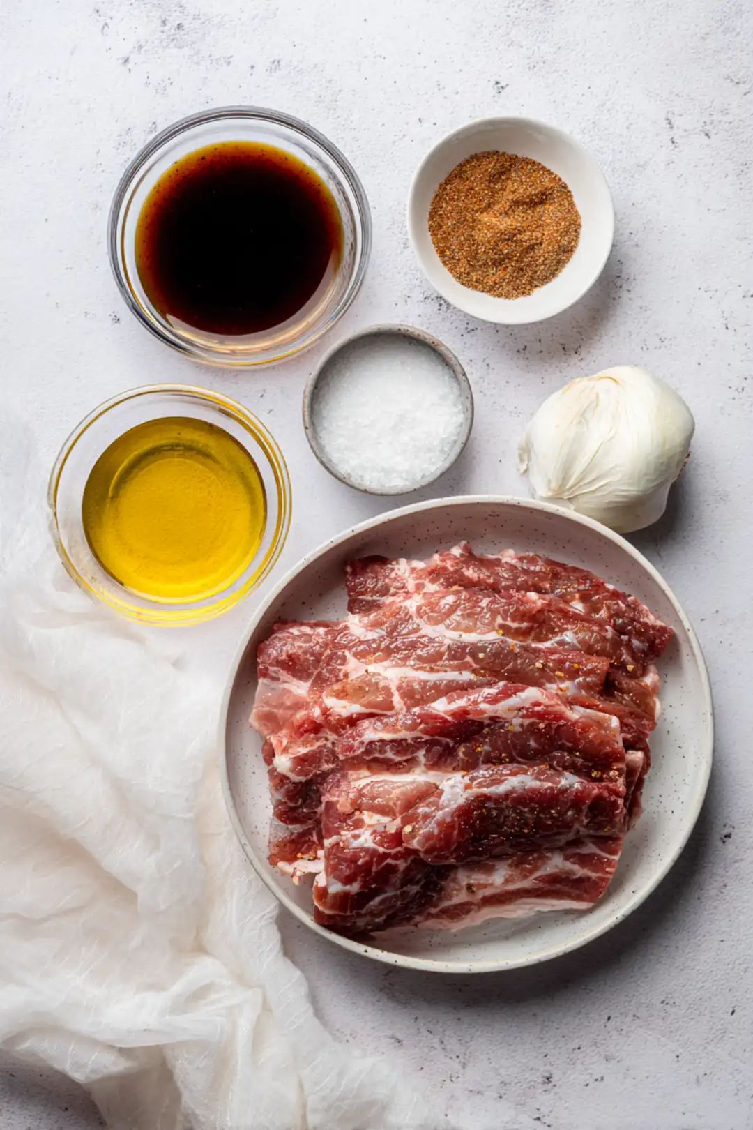 Crispy air fryer beef belly recipe ingredients