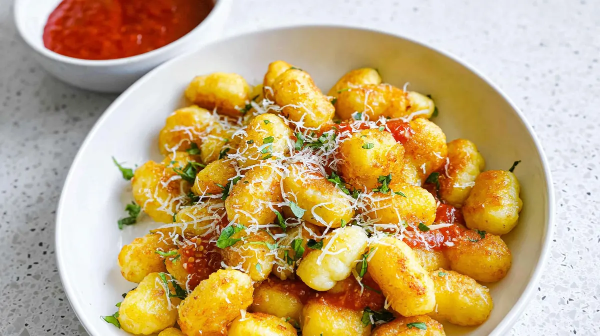 Crispy air fryer gnocchi (no boil)