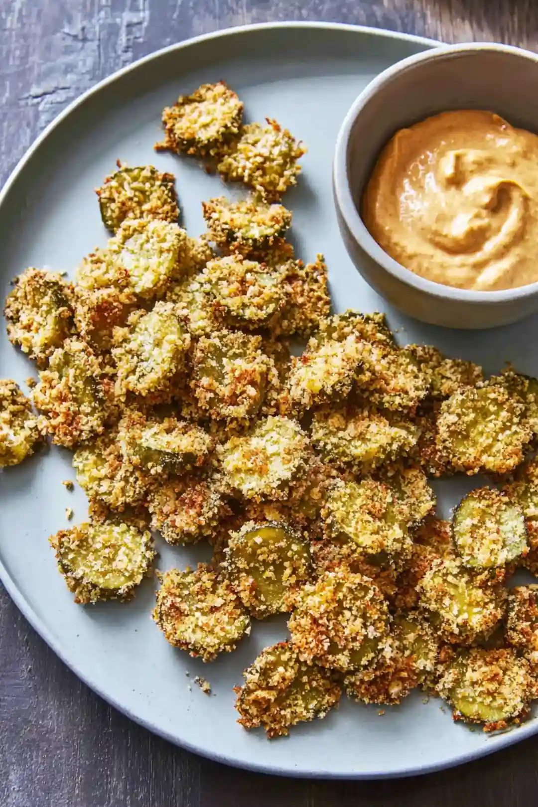 Crispy air fryer pickle chips