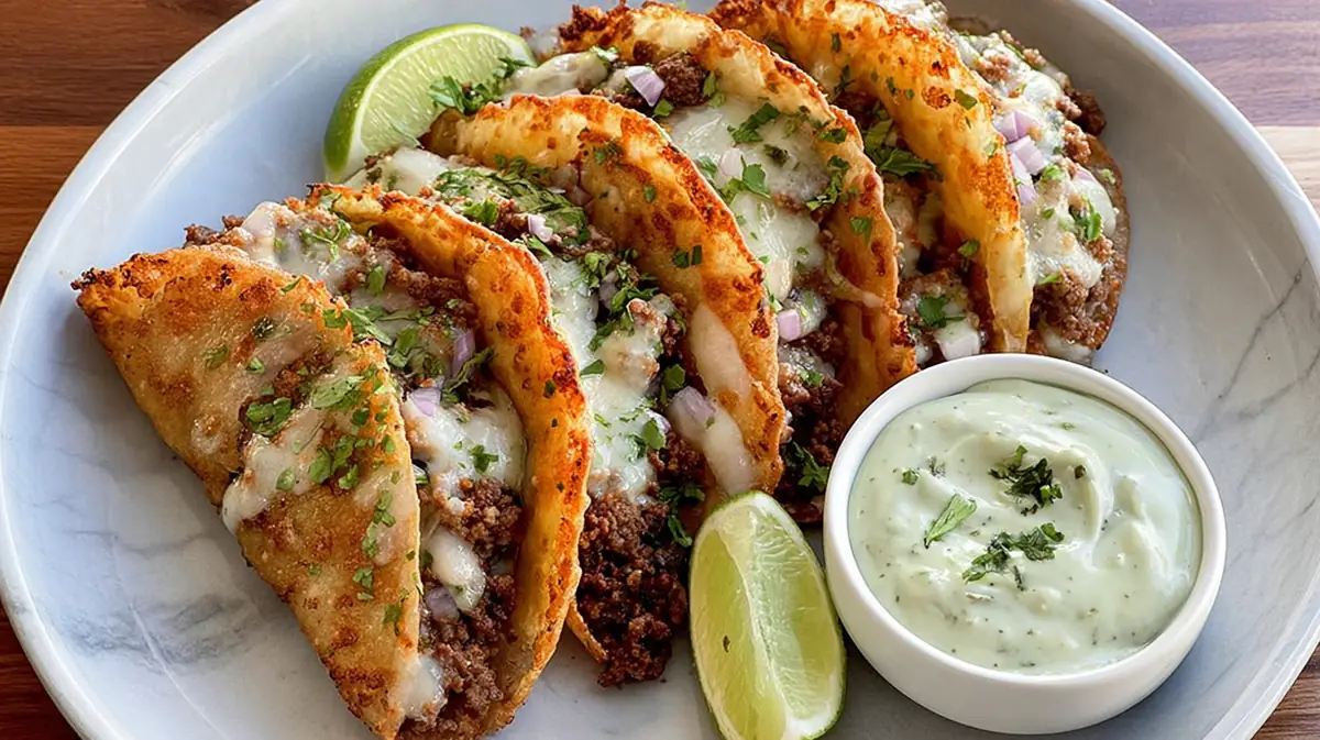 crispy beef tacos