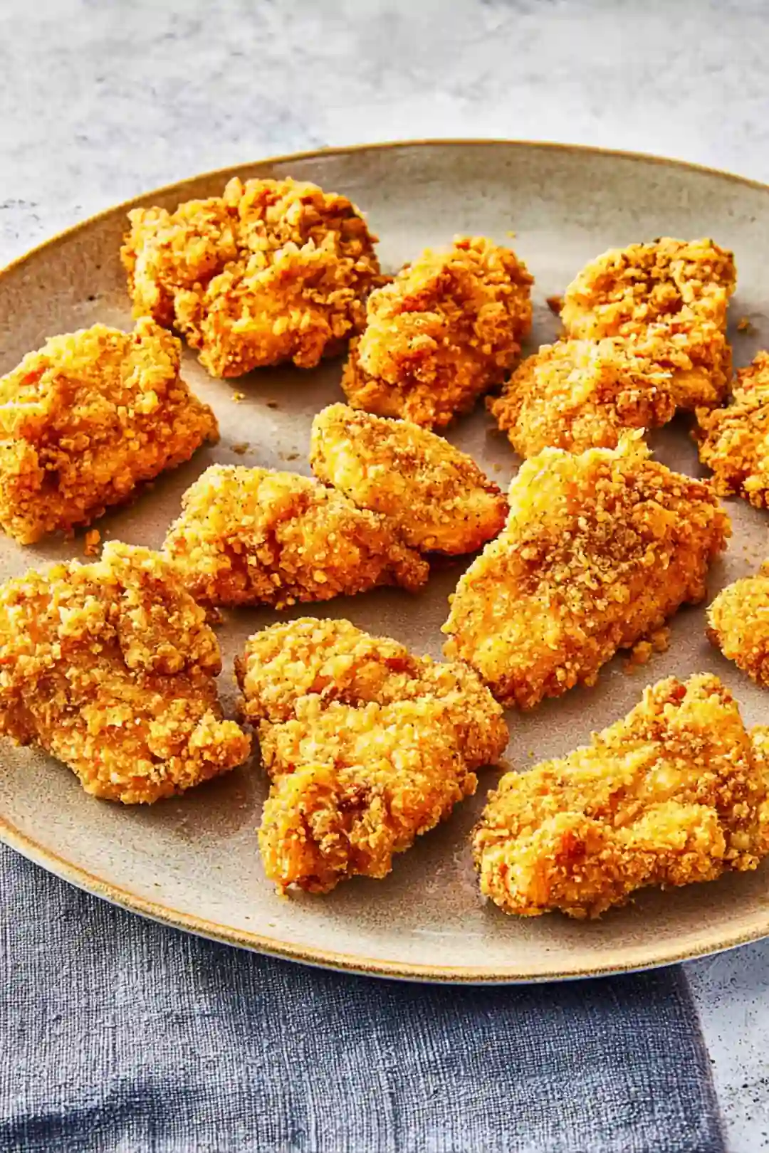 Crispy turkey nuggets