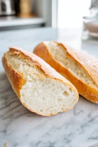 Cut Italian bread in half lengthwise