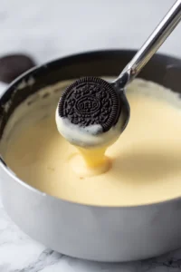Dip each Oreo into the batter
