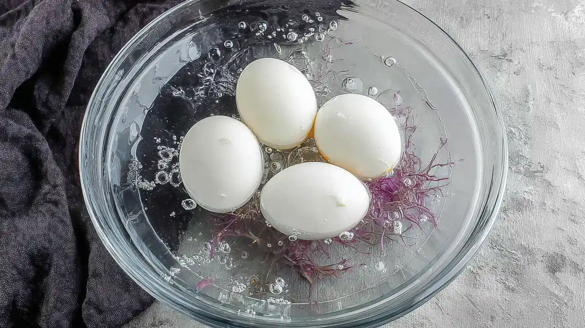 easy peel air fryer eggs ice bath