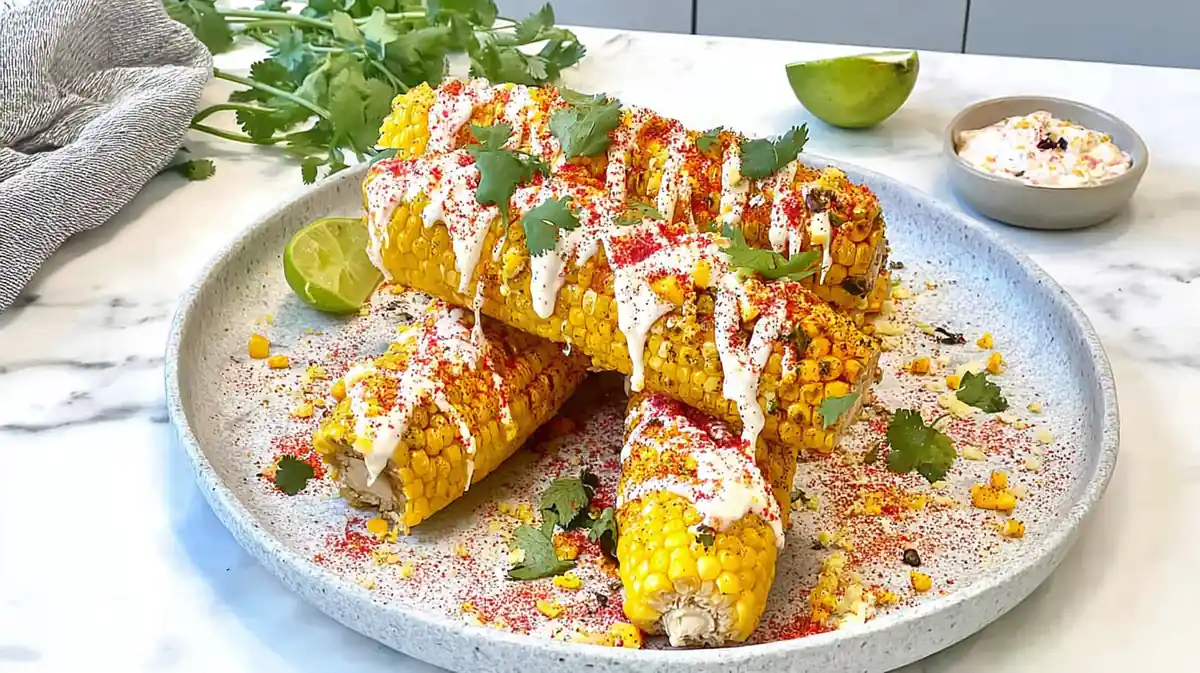 Elote corn ribs air fryer