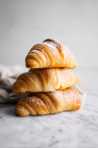 Fill croissant halves with cheese, meats, or spreads
