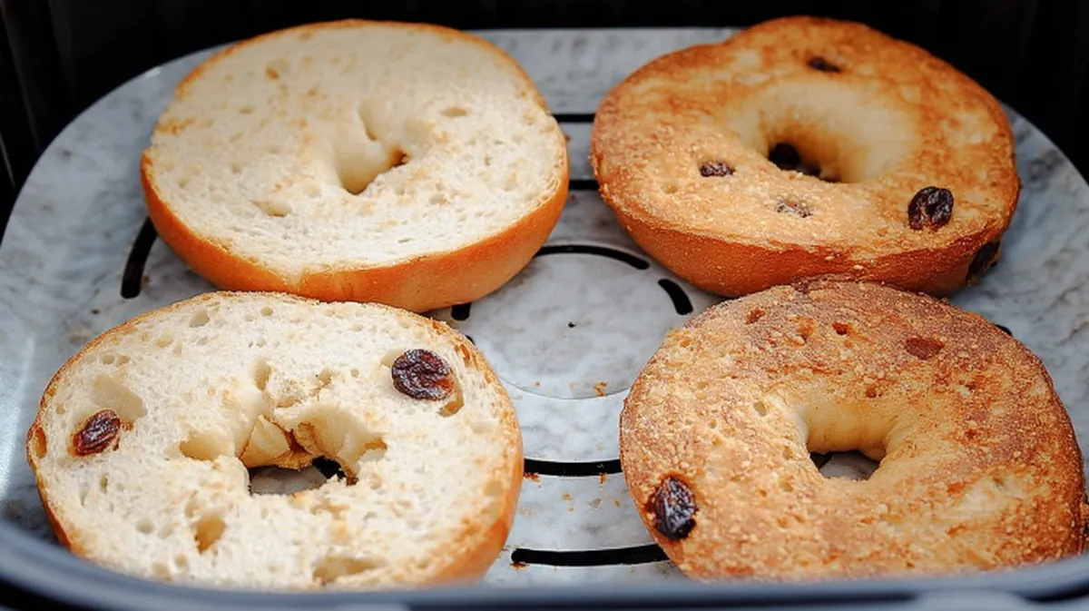 frozen bagels in air fryer time