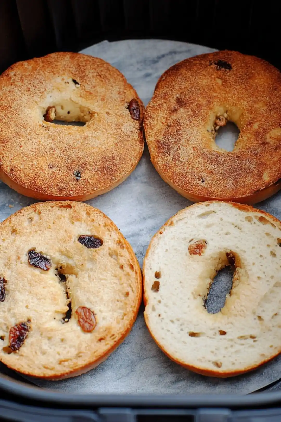 Frozen bagels in air fryer