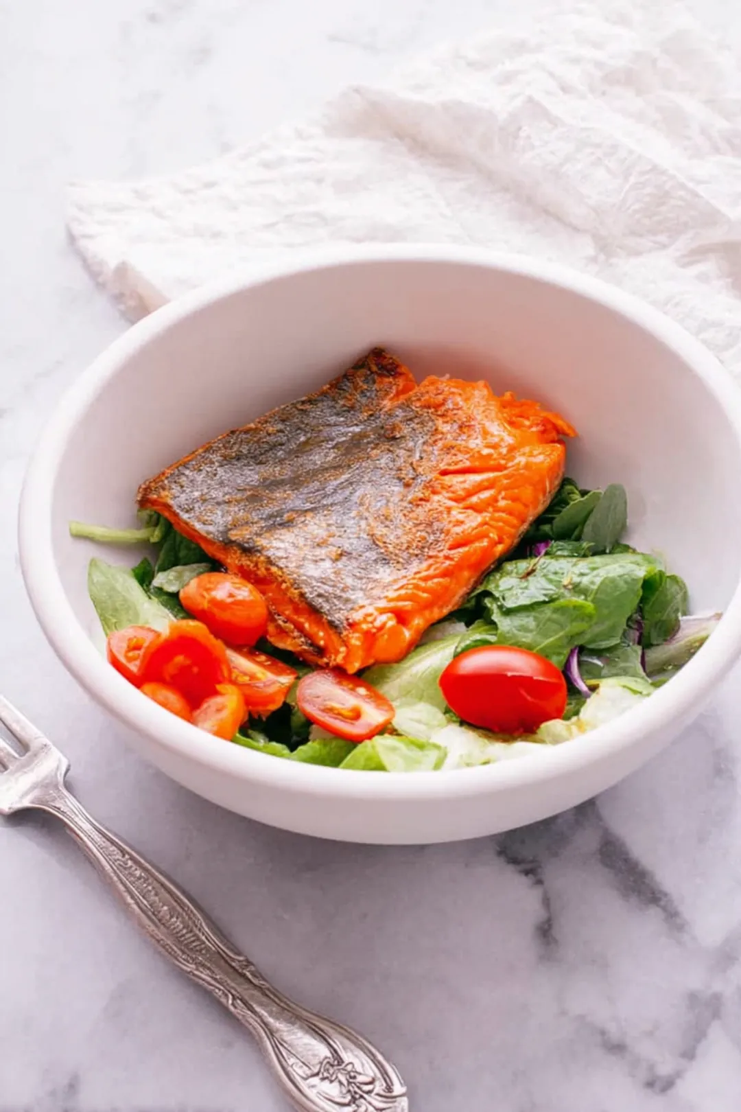 Frozen salmon fillet air fryer bowl hack