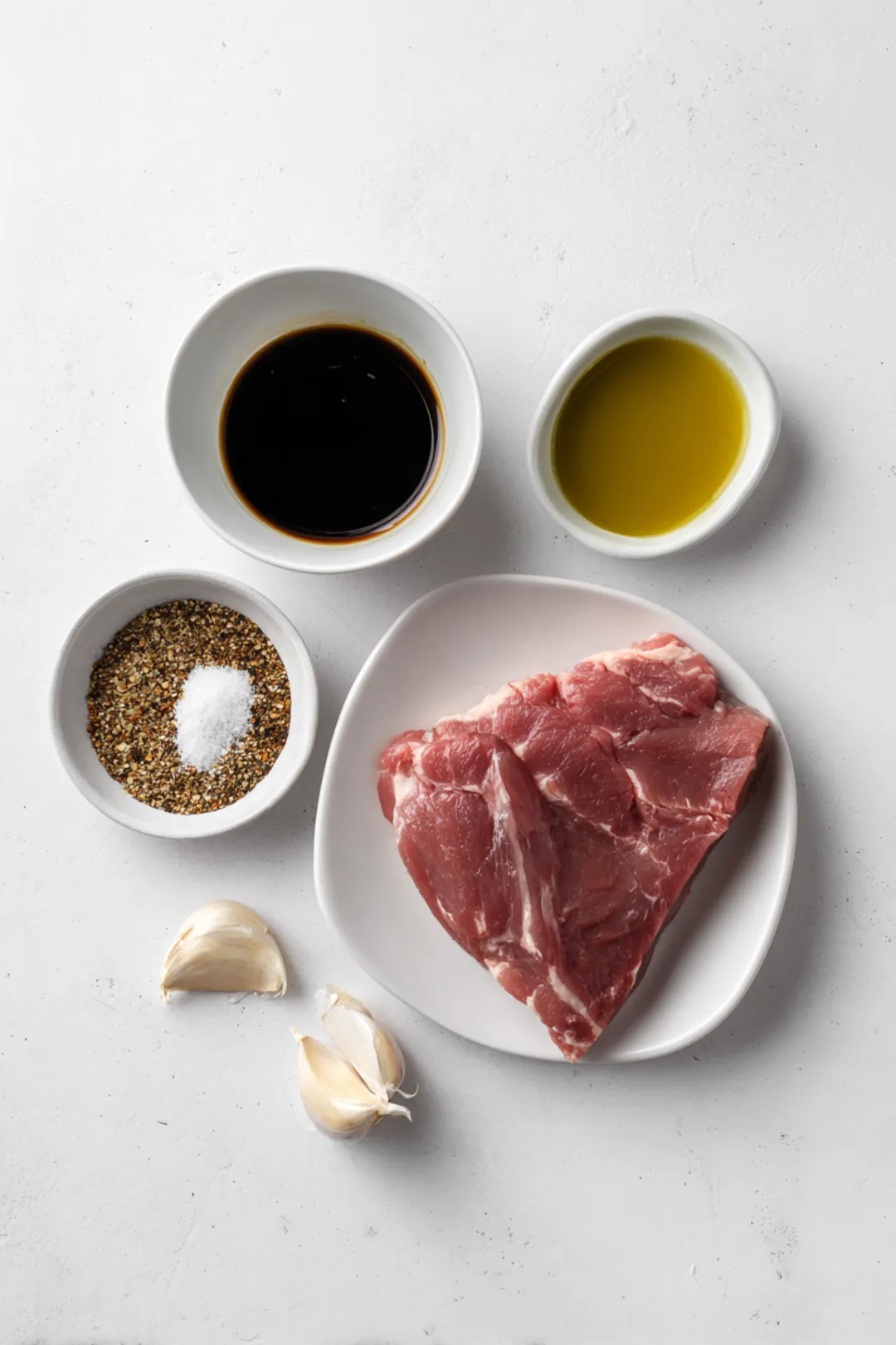 Garlic and Soy Air Fryer Beef Belly - ingredients