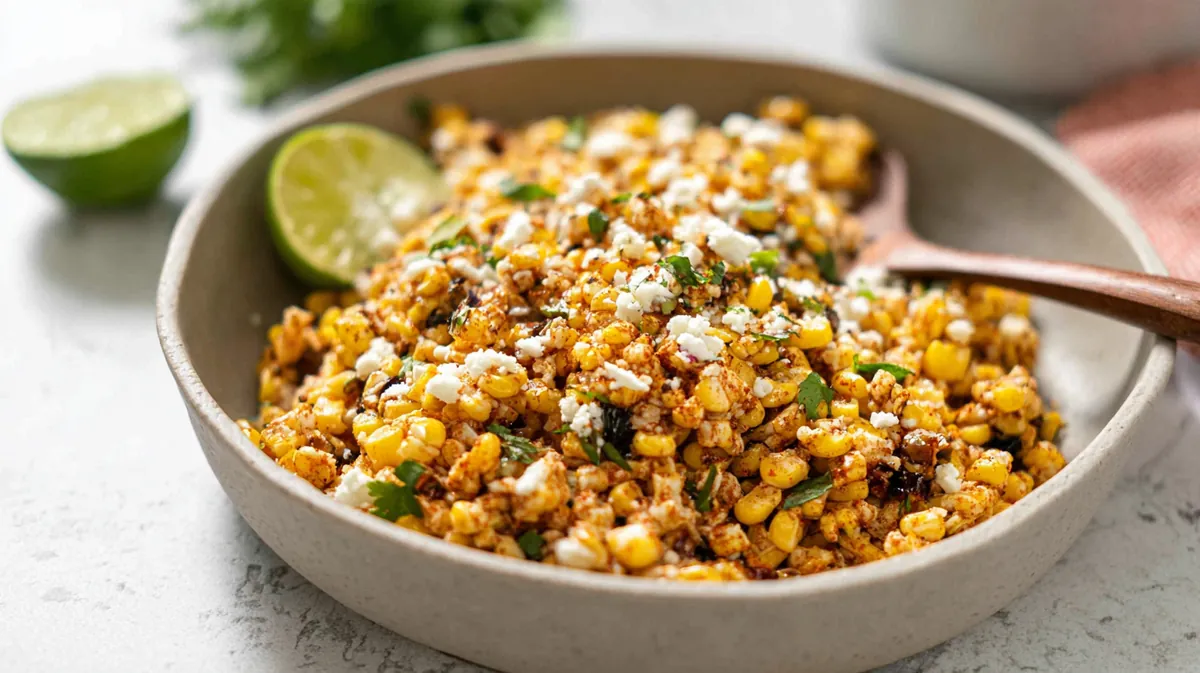 Healthy Mexican Street Corn Salad (Esquites Style)
