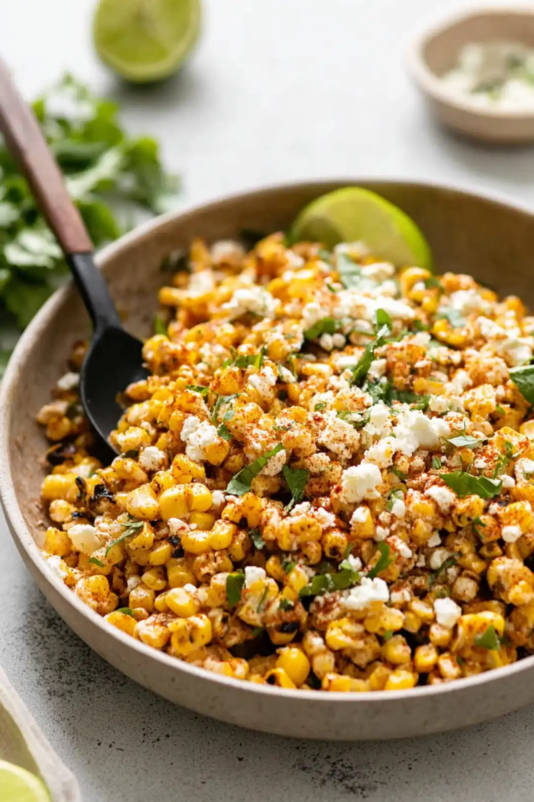 Healthy Mexican Street Corn Salad (Esquites Style)
