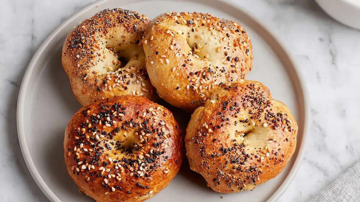 High protein air fryer bagels calories