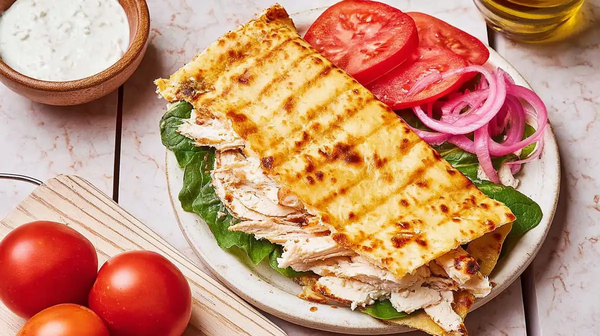 High protein air fryer flatbread