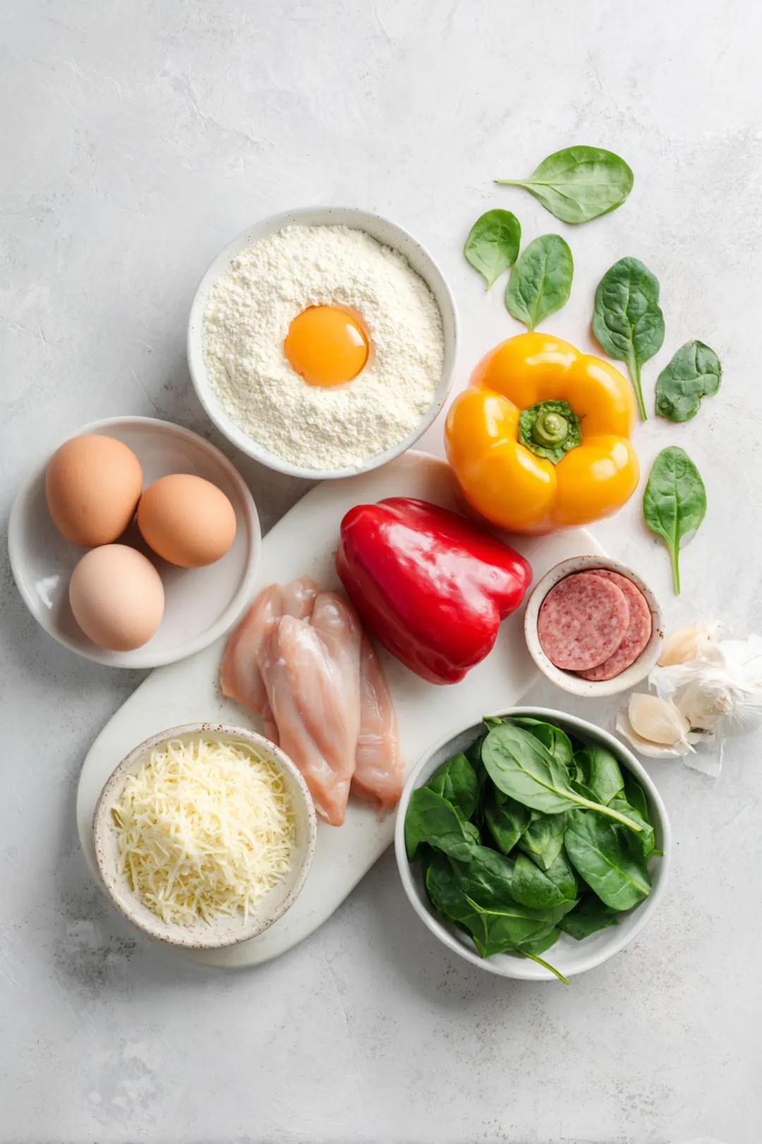 High protein chicken crust pizza - ingredients