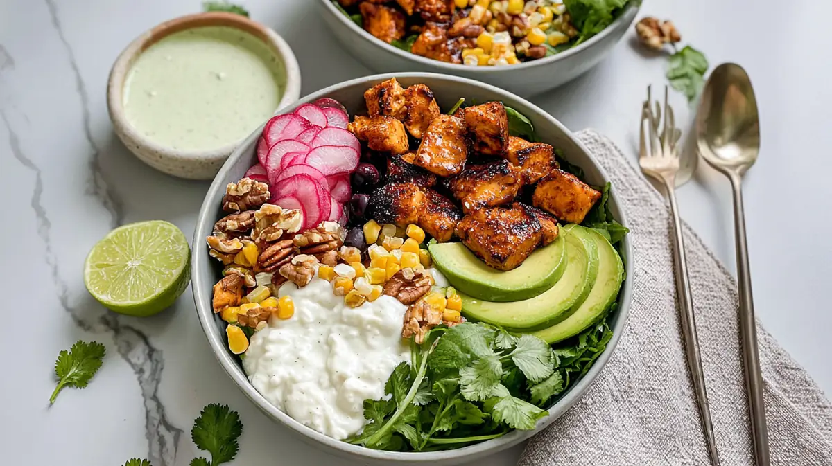Hot honey cottage cheese bowl