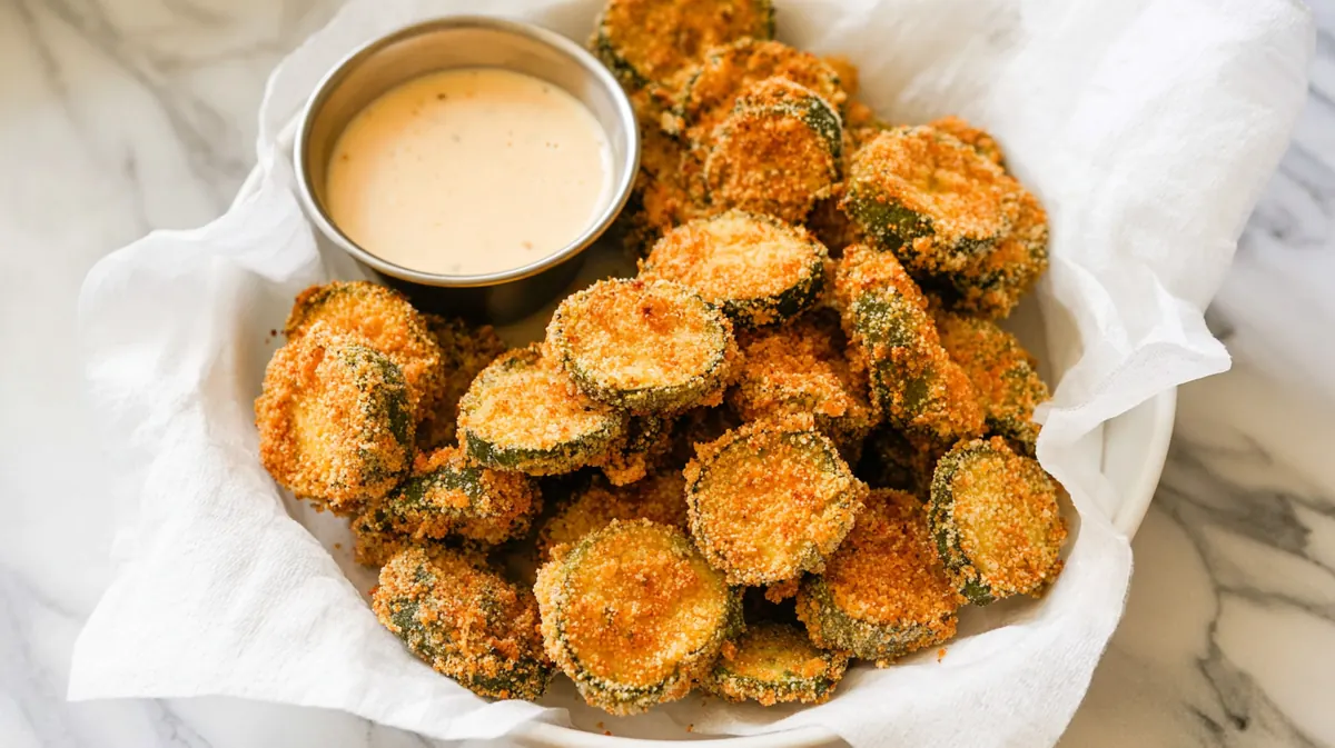 Keto air fryer pickles no flour