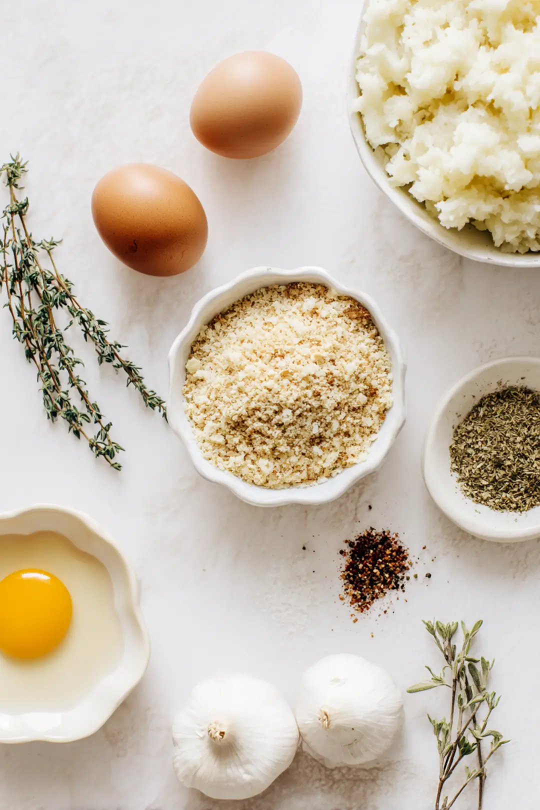Leftover turkey croquettes in air fryer - ingredients