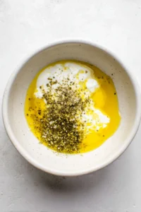 Mix marinade ingredients in a bowl