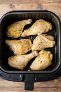 Place the chicken in the air fryer basket in a single layer