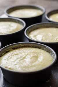Pour the batter into two greased ramekins and cook the lava cakes in the air fryer