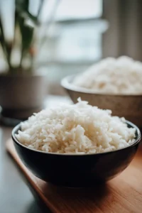 Prepare the rice according to package instructions