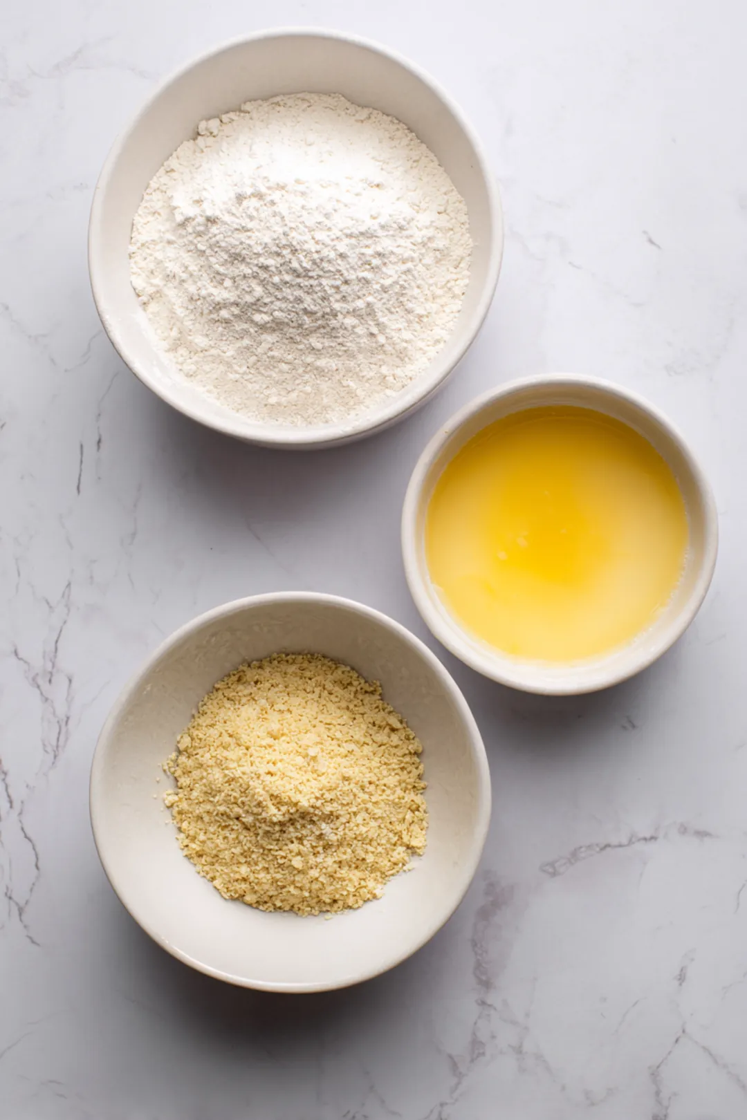 Prepare your work area by setting up a breading station