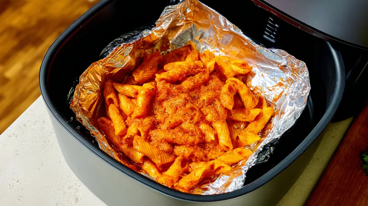 Reheating pasta in air fryer