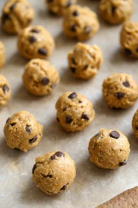 Scoop tablespoon-sized portions of dough and roll them into balls