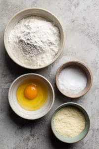 Set up a breading station with flour, beaten egg, and panko breadcrumbs