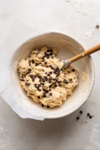 Shape cookie dough on parchment paper